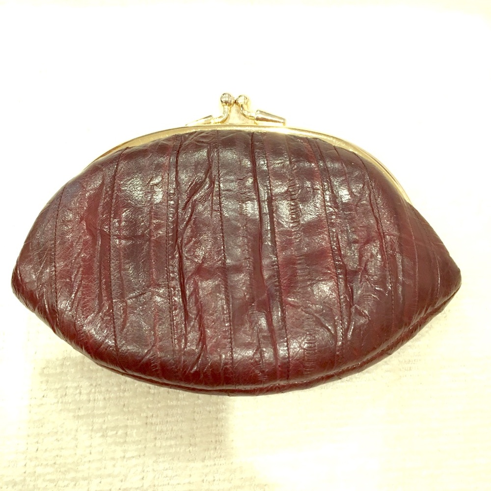 Vintage Genuine Eel Skin Clutch